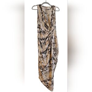 Nine Britton Snakeskin Print Dress